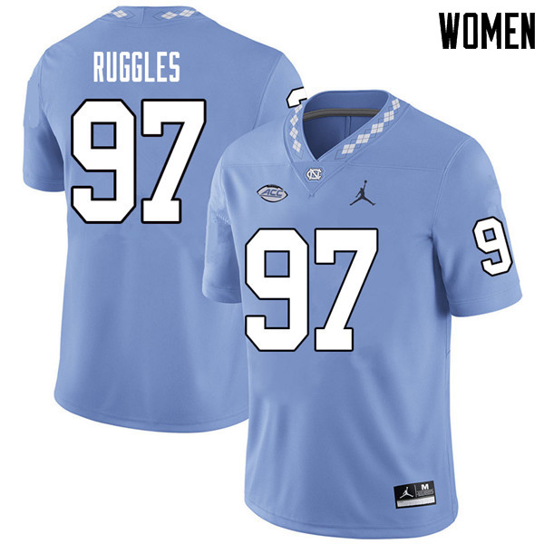 Jordan Brand Women #97 Noah Ruggles North Carolina Tar Heels College Football Jerseys Sale-Carolina